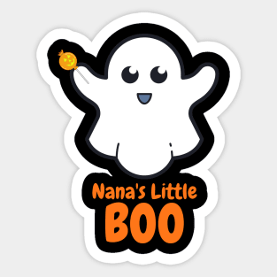 Nana's Little Boo - Halloween Gift for Grandchild Sticker